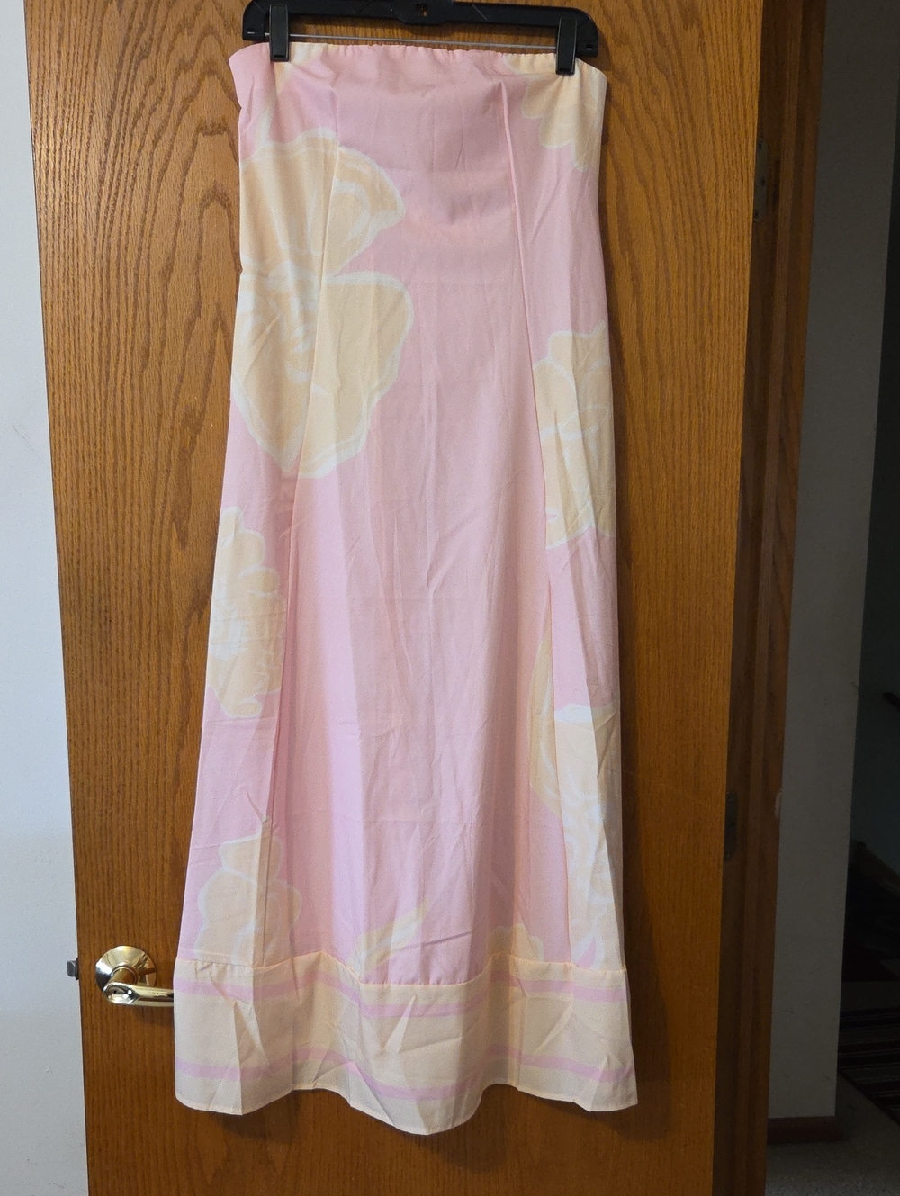 Sunday Pink and Cream Maxi Dress